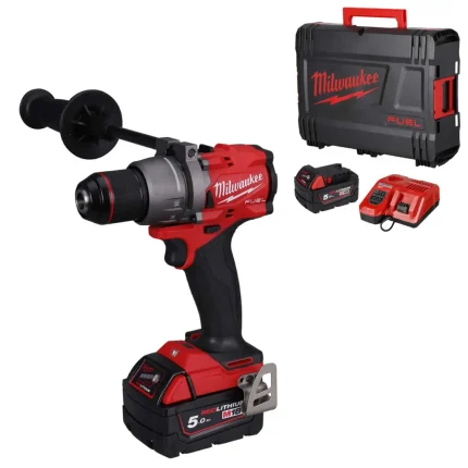 Milwaukee M18FPD3-502X 18V FUEL™ Percussion Drill with 2 x 5.0Ah Batteries
